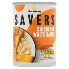 영국 모리슨 Morrisons Savers Chicken In White Sauce 세이버스 치킨 화이트 소스 캔, 4개, 392g