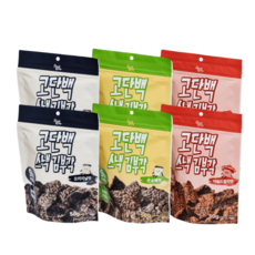 부각앤칩 고단백 스낵 김부각 베스트 픽 3종, 6개, 50g