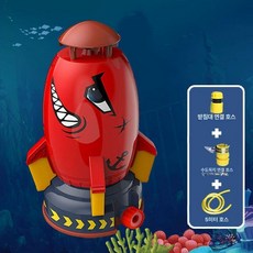 주영 사운드 개구리 팡팡 당일출발 스크림게임 급식왕 완구 팡팡스크림 장난감, 1개, 로켓 [레드샤크] 수도꼭지 5m 호스