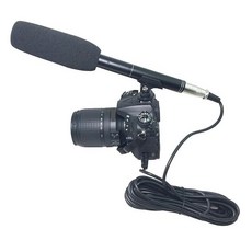 XLR 샷건 마이크 DSLR 카메라 용 샷건 마이크 TV 뉴스 리포터 인터뷰 마이크