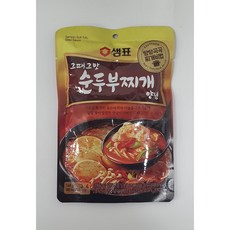 샘표 그때그맛 순두부찌개 양념, 140g, 12개
