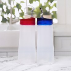 스텐 노즐 소스 양념병 280ml 플라스틱소스병, 파랑, 1개