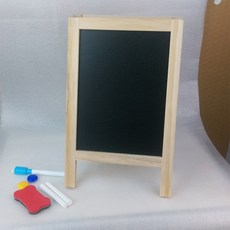 【利多文具】桌上型站立式黑白板 雙面黑白板 創意黑板 商店宣傳 擺飾 園藝黑板 歐式裝飾品