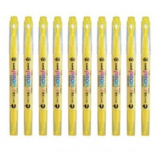 미쯔비시 유니 프로퍼스 일반 형광라인 PUS-102T 형광펜, 옐로우