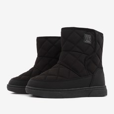 Riere 블랙 여아용 남아용 주니어 성인여성용 패딩 방한부츠 [사은품방한화증정]