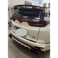 通用汽車改裝 GT飛機尾翼 適用於 MG CR-V MAZDA, 台灣烤漆#亮黑色一組,#無提供安裝教學