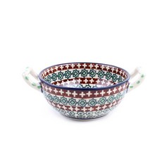 폴란드그릇 세라미카아티스티나 도자기 손잡이스프볼, 1개