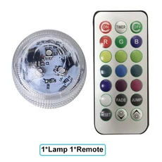 수중 RGB 잠수정 조명 무선 LED 자동차 인테리어 주변 조명 원격 제어 장식 자동 지붕 발 분위기 램프, 09 1Lamp 1Remote
