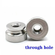 10pcs M3 M4 M5 304 스테인레스 부품 3d 널링 작은 trument 커튼 조이기 프린터 너트 스틸, M4 10pcs, small th gh hole