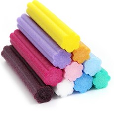 꽃백업 빽업 꾸미기 만들기재료 두께 4cm 길이 20cm 10줄 스티로품막대 어린이집만들기재료, 분홍