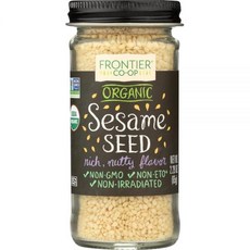 FRONTIER 유기농 껍질을 벗긴 참깨 64.9g(2.25온스) 239165