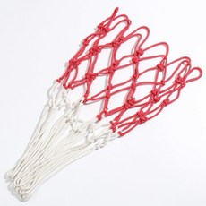 籃球網 加粗耐用型 籃球框網 籃球架網袋 籃球比賽網 籃圈網 戶外, 13扣加粗加重【紅白雙色】單只裝, 1個