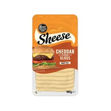 [영국 NO.1 치즈] 쉬즈치즈 SHEESE 비건치즈 체다 플레이버 슬라이스, 180g, 1개