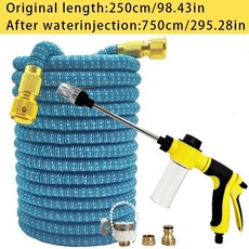 피트피트 망원경 텔레스코픽 확장 매직 호스 고압 폼 워터건 정원 농업용 관개 도구, 1. 25ft, 1cm