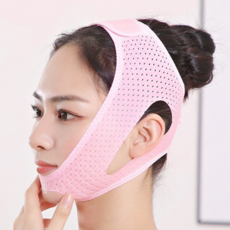 입벌림 방지 브이라인 수면밴드 [연장선포함], 트임형(핑크), 1개