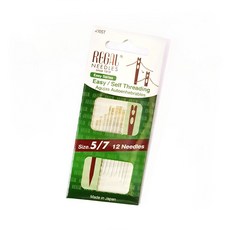 리갈 요술바늘 장님바늘 셀프바늘 효도바늘 초록바늘 귀뚫린바늘 12개입 (5/7호), 1개