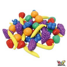 【台灣現貨】幼兒數學教具 藍莓水果組 水果玩具 顏色認識 數量認知 顏色配對 共約108入, 1個