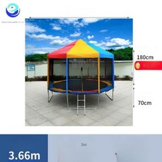 대형 트램폴린 펜션 야외 다이어트 방방 지붕 점핑, 컬러풀 - 4.28m, 1개