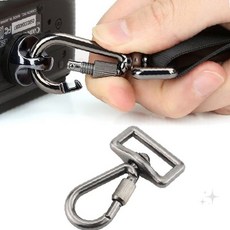 촬영 장비 가방 끈 연결 금속 고리 부착 부품 탈착 가능 걸이 고정 장치 휴대, 1개, 상세페이지 참조