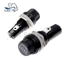 5-10 개/몫 5x20mm 6x30mm 유리 퓨즈 하우징 5x20 6x30 보험 패널 마운트 퓨즈 홀더 용 보험 튜브 소켓, 01 6X30MM, 02 5PCS