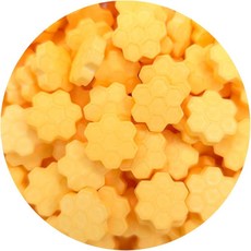 NCS 노란색 벌집 모양 식용 캔디 스프링클 8온스, NCS 노란색 벌집 모양 식용 캔디 스프링클, 8온스, 1