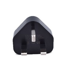 화이트 블랙 3 핀 영국 플러그 5V 1A USB 충전기 1 포트 벽 전원 어댑터 가정 여행 사무실 데이터 라인 액세서리, black-3pcs, 1개