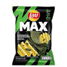 Lay's MAX 海苔口味薯片 酥脆波浪 濃郁海苔香, 40g, 1個