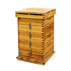 벌통 프레임 토종벌통 양봉 격자 채밀 벌꿀집 양봉틀 토종 채집기, C. 요리용 3층 그리드 박스 1개 창