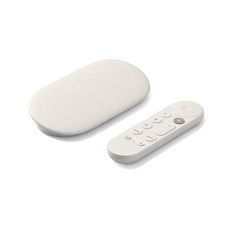 구글 TV 스트리머 4K 크롬캐스트 셋톱박스 5세대 32GB 저장 용량 음성 검색 리모컨 포함 - Porcelain (관부가세포함_미국정품)