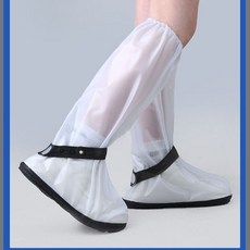 高筒PVC水鞋套釐米超防水鞋套加厚耐磨防雨加高鞋套防雨鞋套騎行, 軍綠色,XXL碼適合【44-46碼】