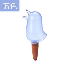 ！臺中6H發貨 懶人澆花水壺 透明自動滴水器 小鳥造型澆花器 家用盆栽澆水神器, 藍色（買10個送1個）, 1個