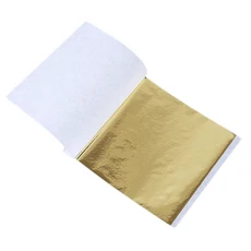 100PCS 24K 금박 시트-음식 장식을위한 순수한 식용 수제 DIY 및 Scrapbooking 공예, [02] 04