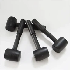 검은색 고무 망치 DIY 가정 수리 및 산업용으로 내구성이 뛰어나고 다재다능한 도구 선물용으로 완벽한, black 5pcs