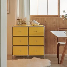 휴룸 미드센츄리 모듈 800 수납장, 옐로우