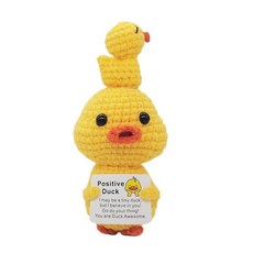 해외 Qyqkfly 재미있는 크로셰 핸드메이드 정서적 오리 정신적 지원 긍정적 격려 선물 할머니 생일 크리스마스 피클 감자 부활절 파티 장식또는 01 미국매장정품+ 172411, .0010.Duck for Everyone 05.