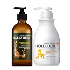홀츠베베 천연 임산부 오일 300ml 마사지오일 튼살오일 + 홀츠베베 약산성 베이비 아기 유아 영양 진정 로션 500ml, 1개