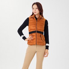 볼빅 여성 골프 벨트 포인트 다운 베스트 VLDWN903_BR