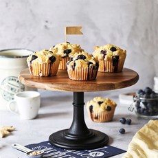 木質蛋糕盤/蛋糕架/甜點盤：高腳木托盤點心架，隔日配蛋糕托盤，多款木蛋糕架可選, 1個, 蛋糕盤─黑底(有邊),盤面直徑15cm【6吋】