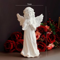 소녀기도 천사조각상 10종 앤틱소품 아기천사석고장식, 아름다운 천사