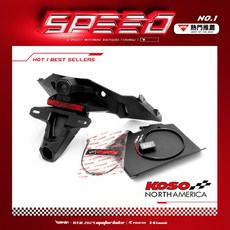 KOSO / 短版後牌架組 ( 含牌照燈 ) 壓花卡夢造型 / 適用車種 : JETSL 125 158, 1個