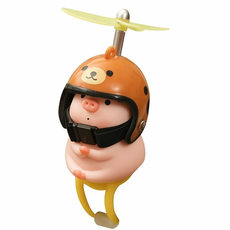 로드킷 돼지 헬리콥터 오토바이 스쿠터 핸들악세사리 꾸미기, 1개, 곰돌이