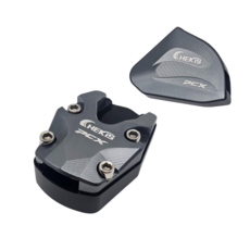 CHEKIS PCX 사이드스탠드클립 날개클립 세트 왕발 PCX로고각인 사이드스탠드 전년식호환, 티탄, 1세트