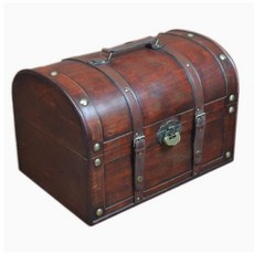 나무상자 수납장 정리함 공간박스 보관함 엔틱소품 복고풍 빈티지 수납함, 35x24x23cm, A타입 35x24x23cm