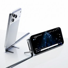 BASEMO 정품 L자형 90도 꺾임 C타입 to C PD 240W 거치대겸용 접이식 초고속 충전 케이블, 1개, 블랙, 1.5m