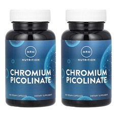 MRM 뉴트리션 영양 크로뮴 피콜리네이트 200 mcg 100 식물성 캡슐, 1캡슐, 2개, 100정