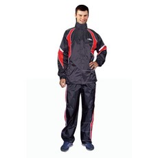 CBR 勁速風雨衣 兩件式上下身雨衣, 黑/螢光藍,L