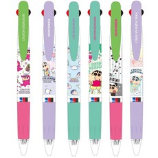 짱구는 못말려 제트스트림 3색볼펜(0.5mm) 와니야마산신 파자마 초코비 판다, 1.와니야마산신