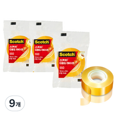 쓰리엠 스카치 다용도 테이프 550 18mm x 30m, 9개