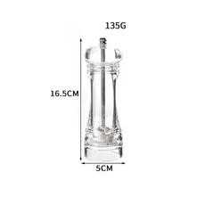 신형 아크릴 그라인더 투명 후추 수동 세라믹 코어 다용도 양념통 주방 도구