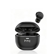 HTC ai翻譯 全新未拆 原廠正品 藍牙耳機 觸控 夾耳 真無線 AI耳機 降噪耳機 通話耳機 藍芽耳機 無線耳機, NE16 黑色,HTC原廠正品授權（新升級ai翻譯）